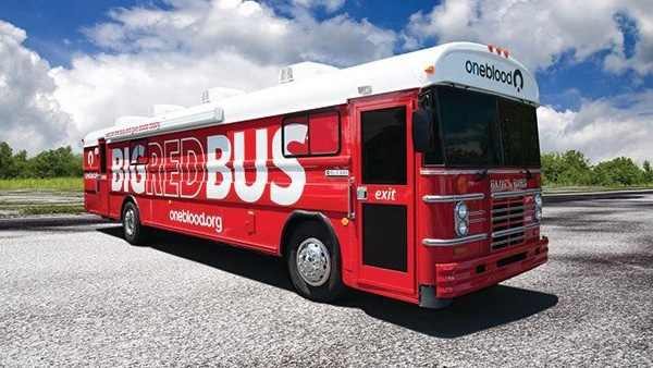 Big Red Bus Blood Drive